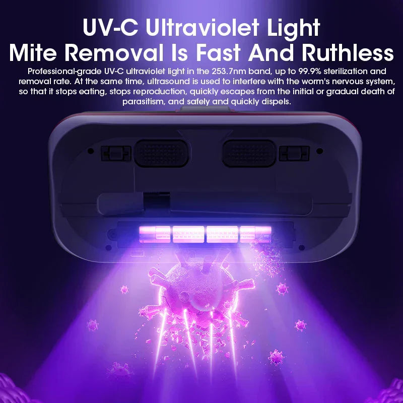 Wireless Mite Removal Instrument Large Suction Vacuum Cleaner Home Bed ...